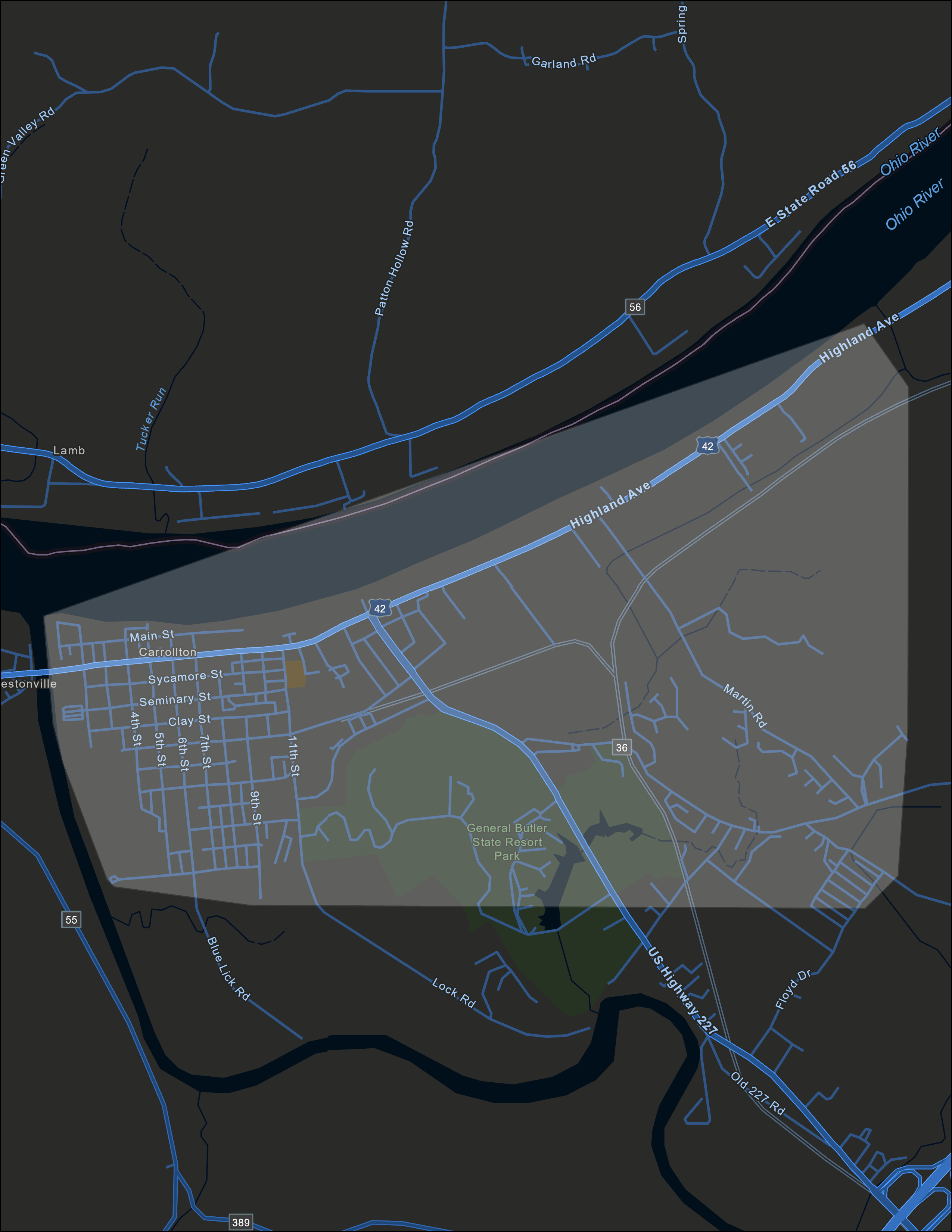 Carollton Map