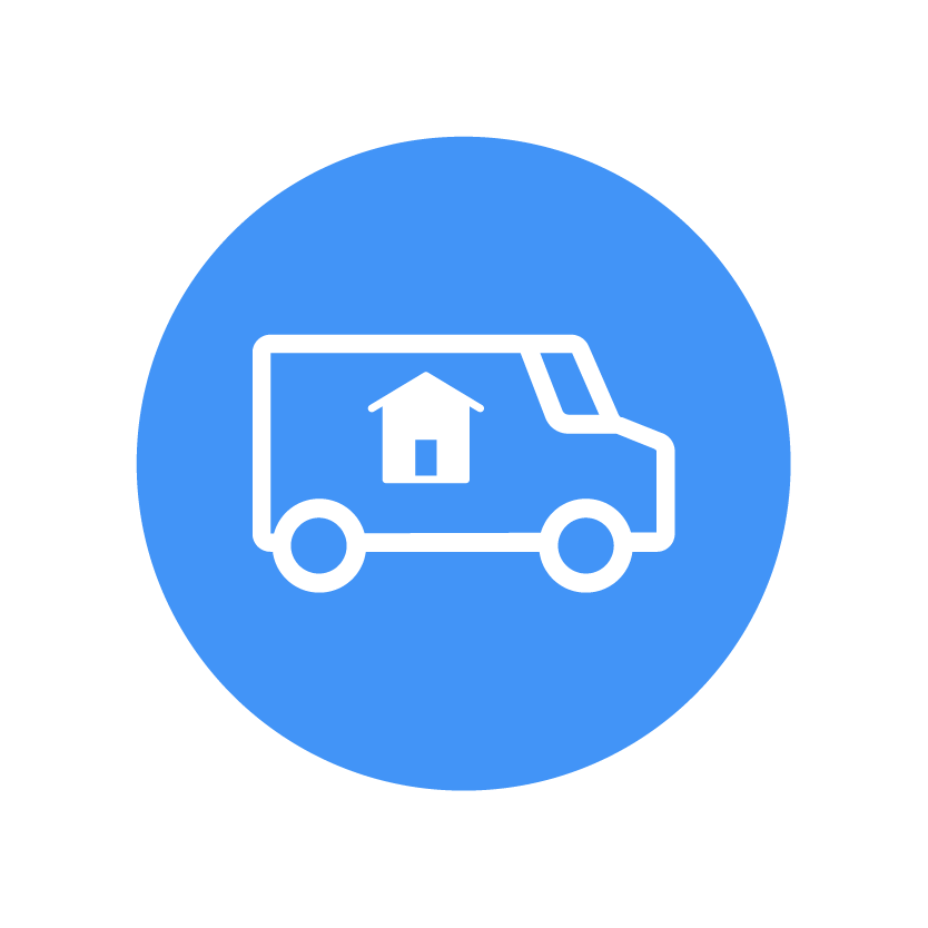 Warehousing and logistics icon